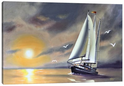 Sailboat VII Canvas Art Print - D. "Rusty" Rust