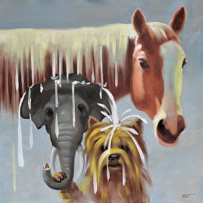 Umbrellaphant by D. "Rusty" Rust canvas print