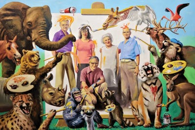 Wildlife Art by D. "Rusty" Rust canvas print