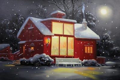 Norman Rockwell's Studio by D. "Rusty" Rust art print