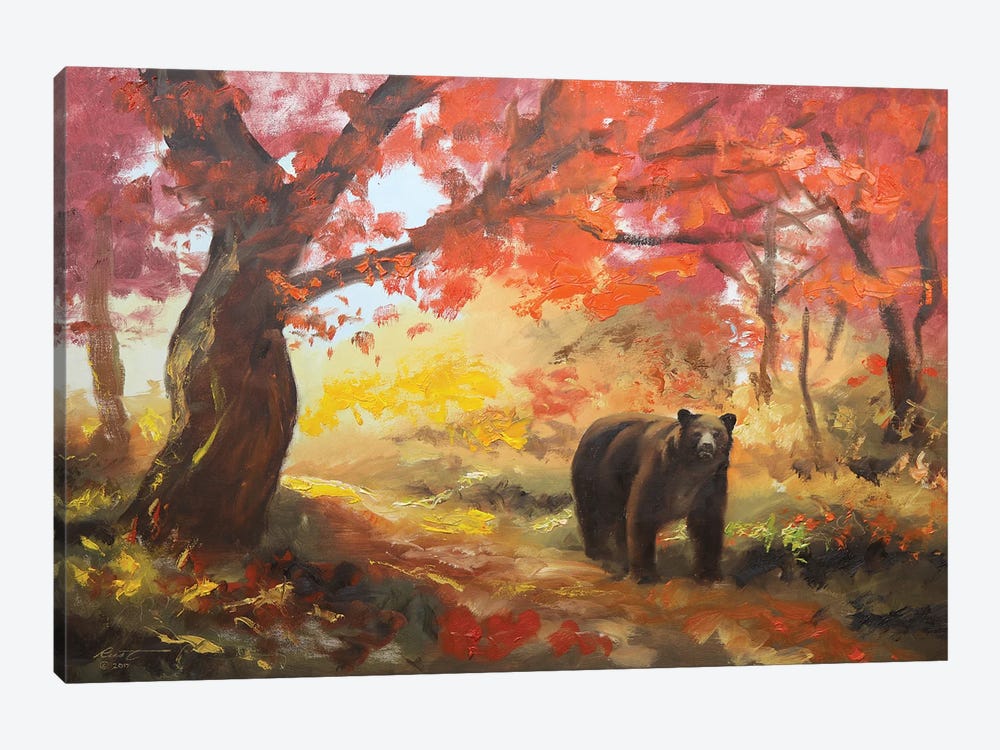 Black Bear by D. "Rusty" Rust 1-piece Canvas Art
