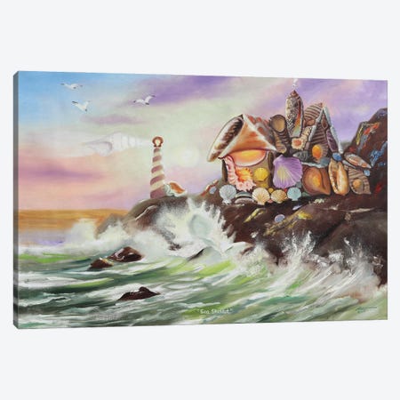 Sea Shellet Canvas Print #RSR83} by D. "Rusty" Rust Canvas Art