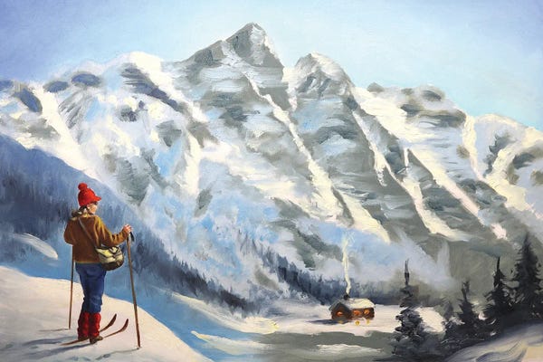 Cabins: Ski Girl by D. "Rusty" Rust