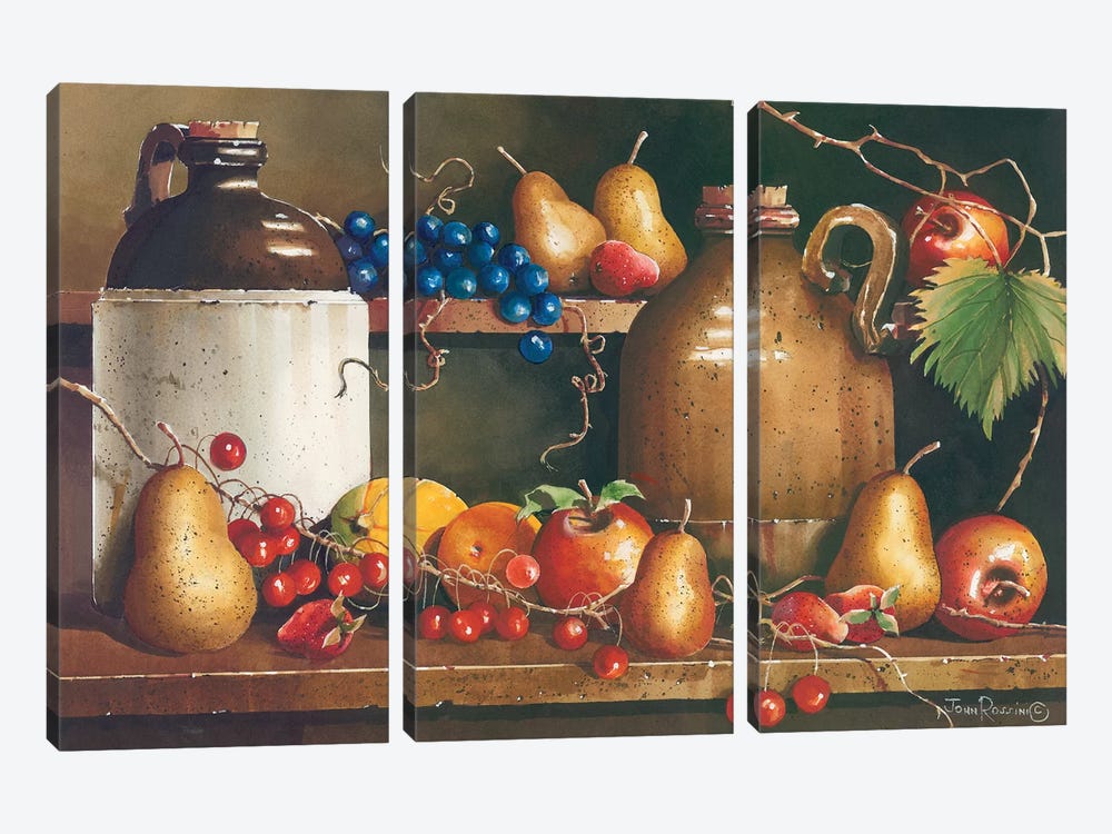 A Passion for Fruit by John Rossini 3-piece Canvas Artwork