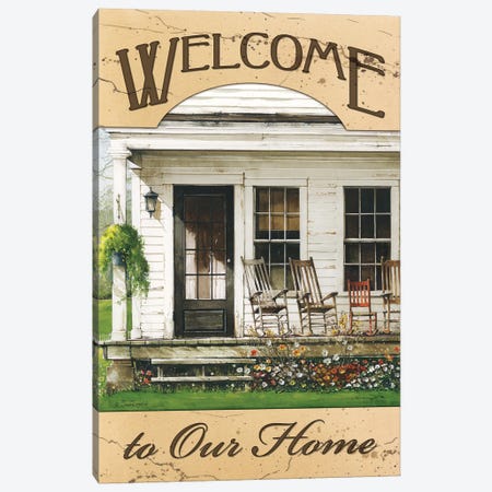 Welcome To Our Home Canvas Print #RSS22} by John Rossini Canvas Art Print