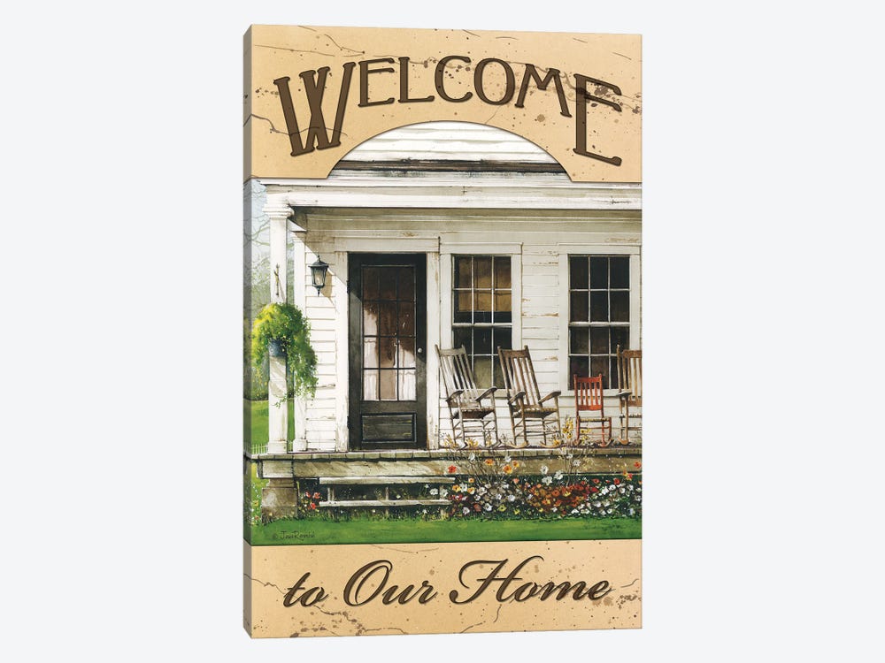 Welcome To Our Home by John Rossini 1-piece Canvas Wall Art