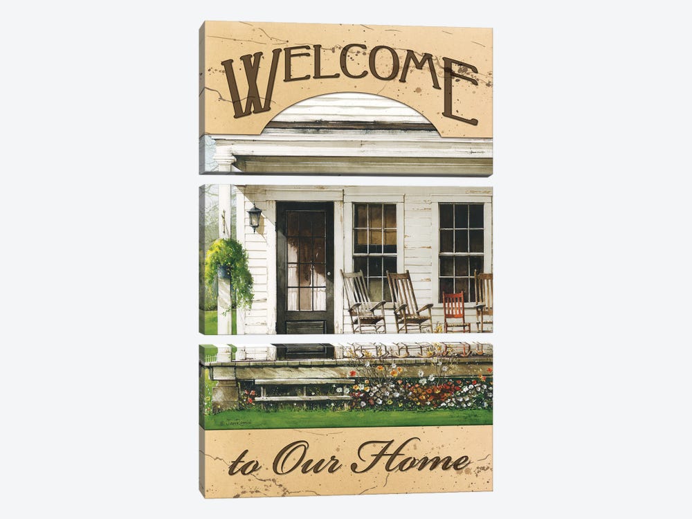Welcome To Our Home by John Rossini 3-piece Canvas Artwork