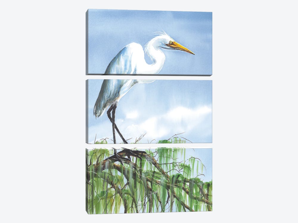 Perched On High by John Rossini 3-piece Canvas Print