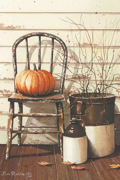 Penny Lane Publishing: Pumpkin & Chair by John Rossini
