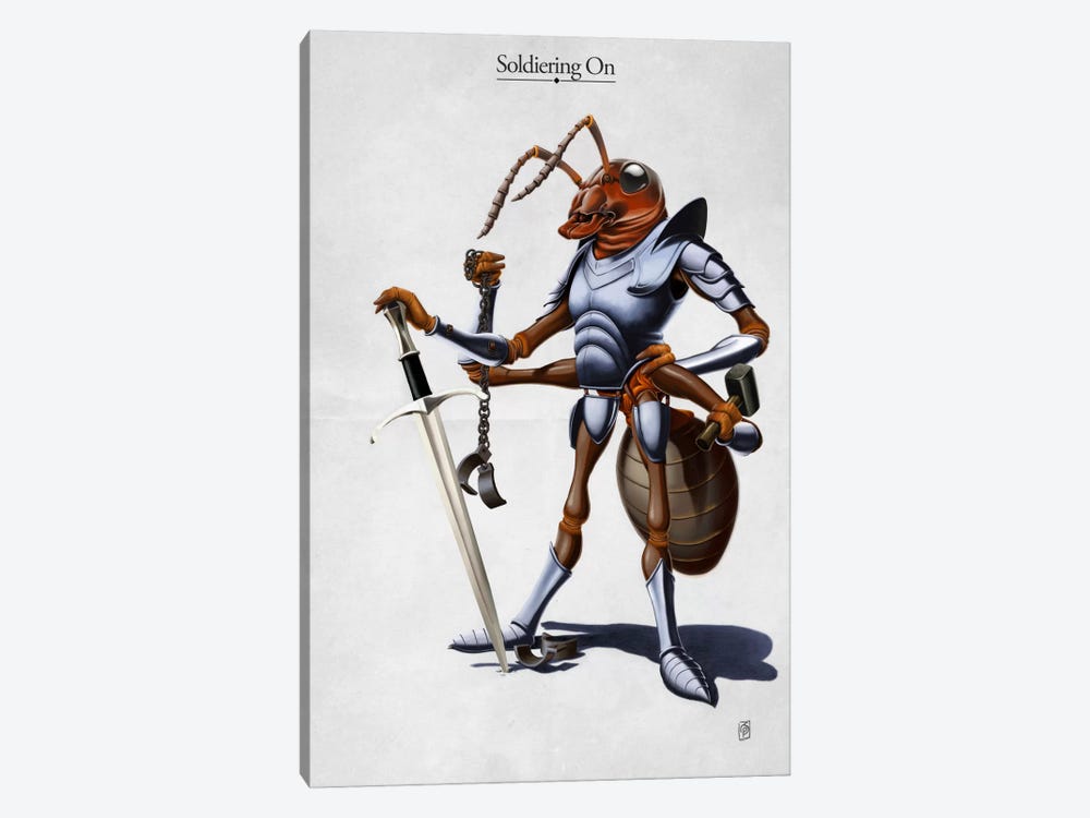 Soldiering On I by Rob Snow 1-piece Art Print