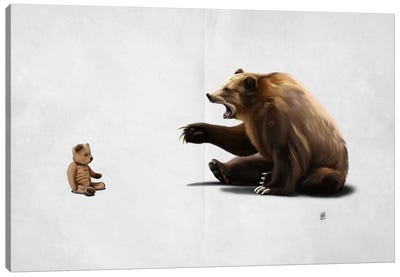 Brunt II Canvas Art Print - Teddy Bear