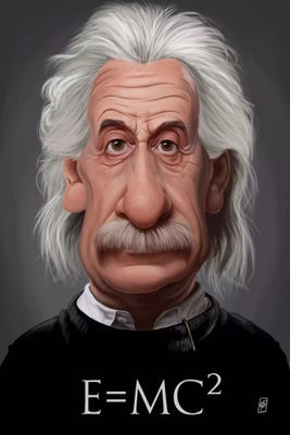 Albert Einstein (E=MC2) Canvas Print by Rob Snow | iCanvas