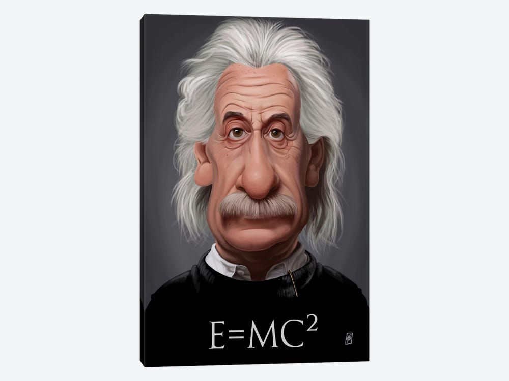 Albert Einstein (E=MC2) by Rob Snow 1-piece Art Print
