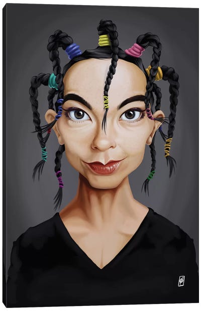 Björk Canvas Art Print - 90s-00s Collection