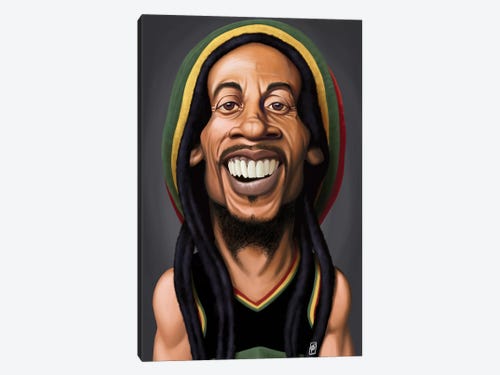 Bob Marley Art Print by Rob Snow | iCanvas