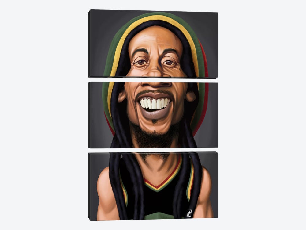 Bob Marley by Rob Snow 3-piece Canvas Art