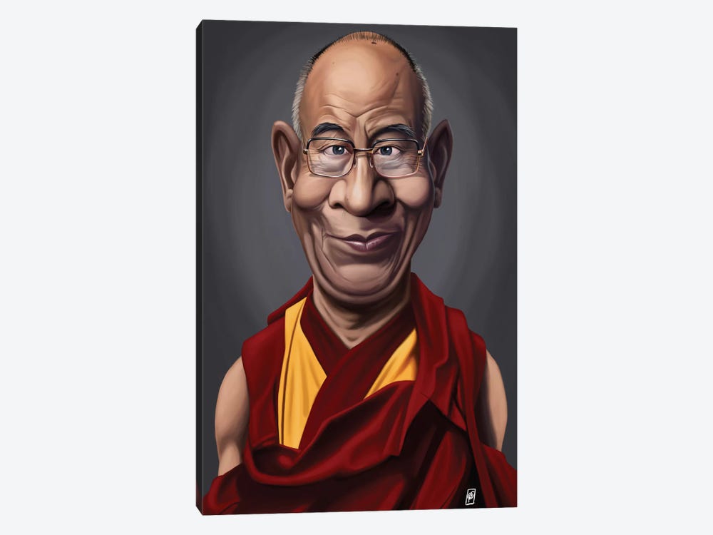 Dalai Lama by Rob Snow 1-piece Canvas Art