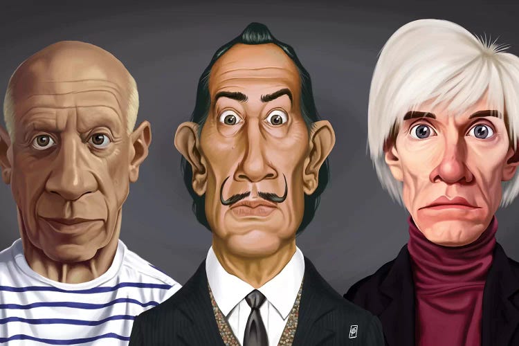 Great Artists (Dali, Picasso, Warhol)