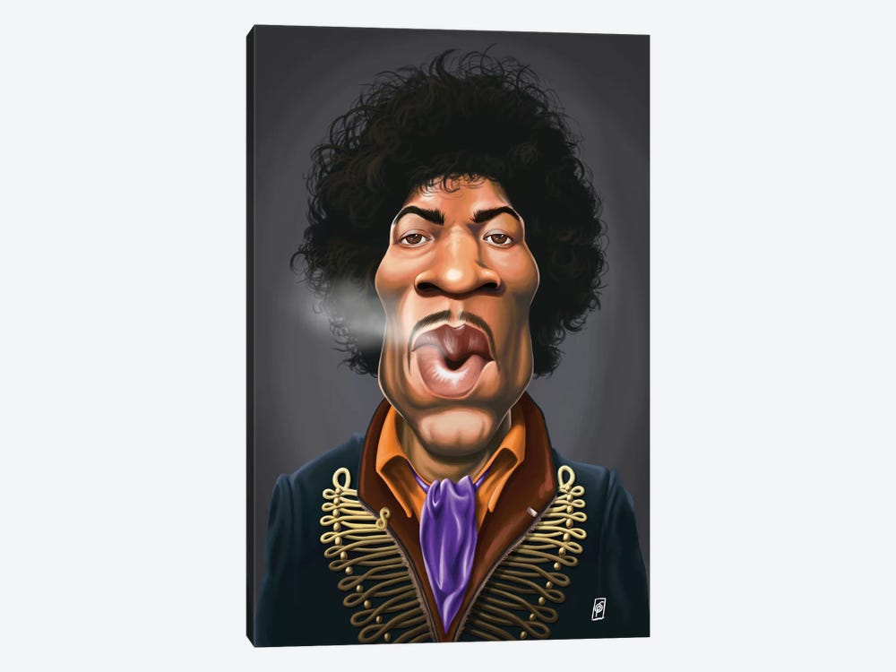 Jimi Hendrix by Rob Snow 1-piece Canvas Art