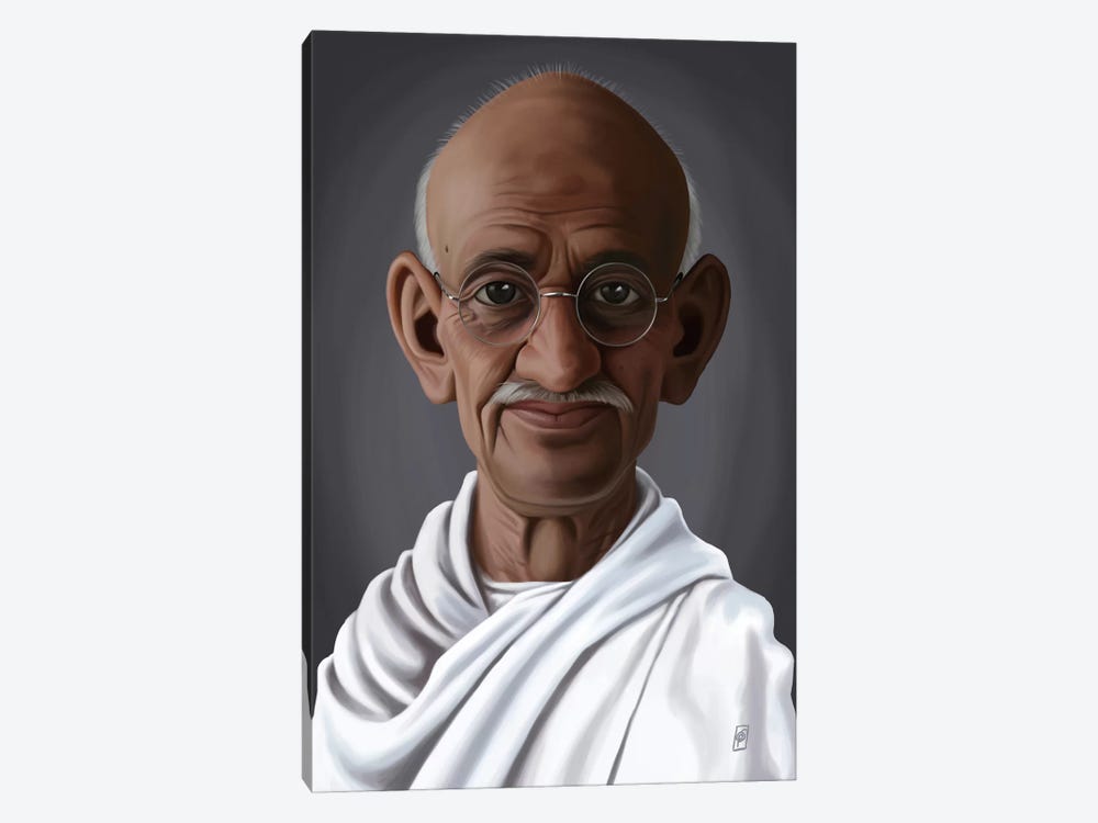 Mahatma Gandhi by Rob Snow 1-piece Canvas Art