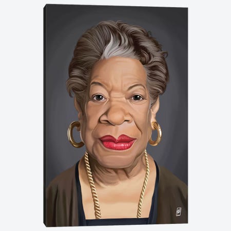 Maya Angelou Canvas Print #RSW152} by Rob Snow Canvas Art Print