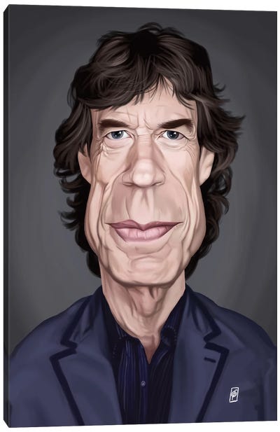 Mick Jagger Canvas Art Print - The Rolling Stones
