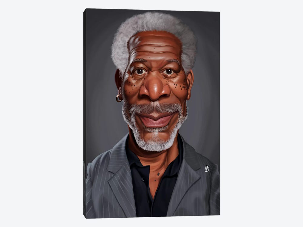 Morgan Freeman by Rob Snow 1-piece Canvas Print
