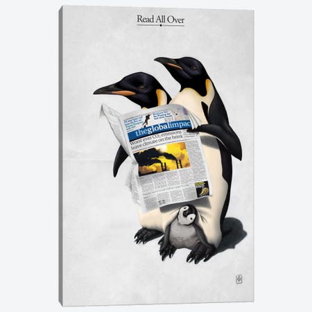 Read All Over Canvas Print #RSW15} by Rob Snow Canvas Print