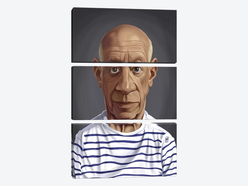 Pablo Picasso by Rob Snow 3-piece Canvas Wall Art