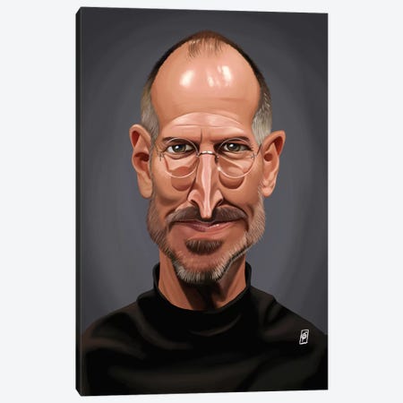 Steve Jobs Canvas Print #RSW170} by Rob Snow Canvas Art Print