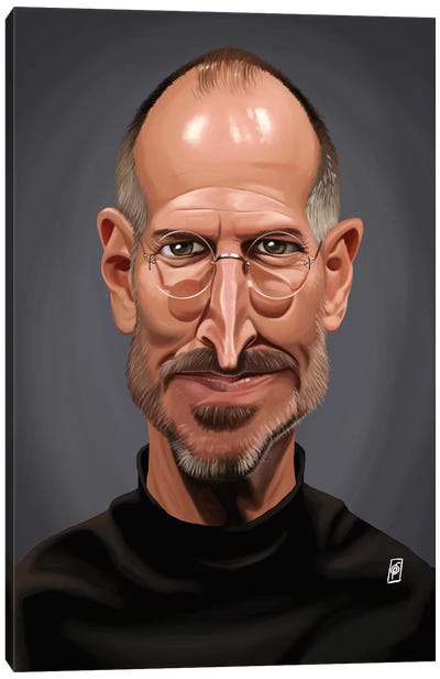 Steve Jobs Canvas Art Print - Satirical Humor