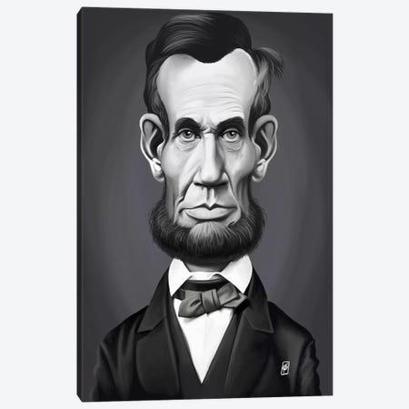 Abraham Lincoln Canvas Print #RSW185} by Rob Snow Canvas Print