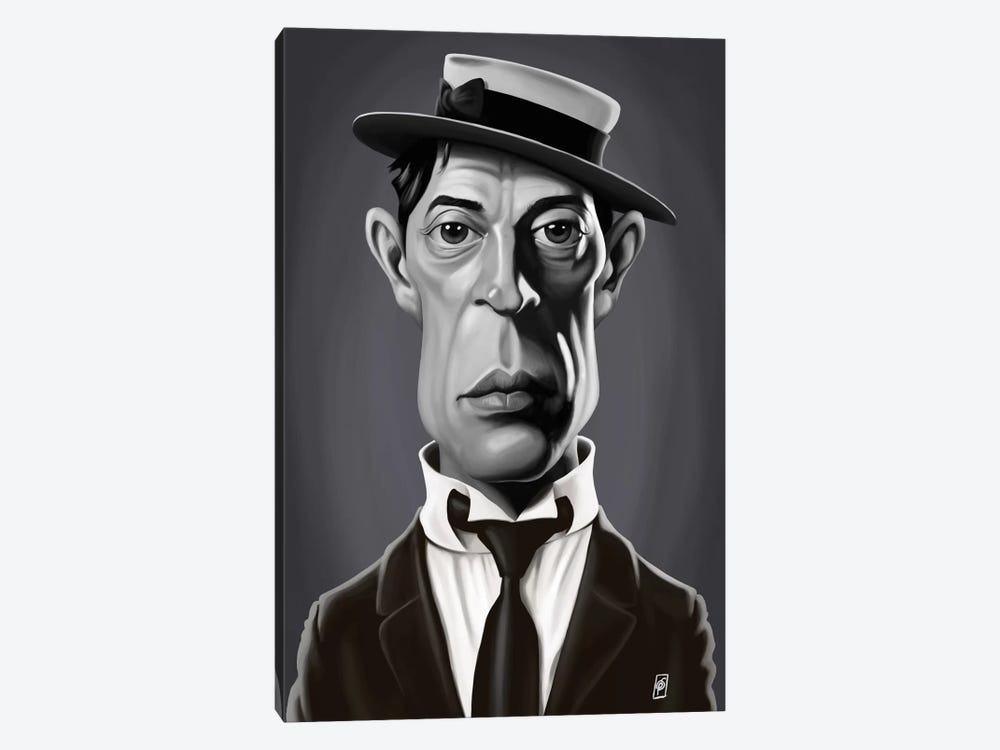 Buster Keaton by Rob Snow 1-piece Canvas Art