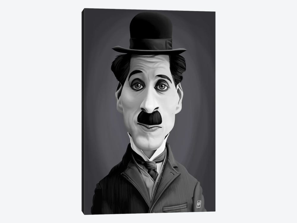 Charlie Chaplin by Rob Snow 1-piece Canvas Art Print