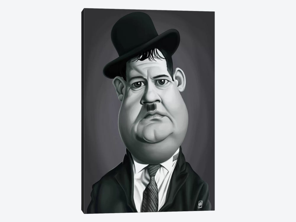 Oliver Hardy 1-piece Canvas Wall Art
