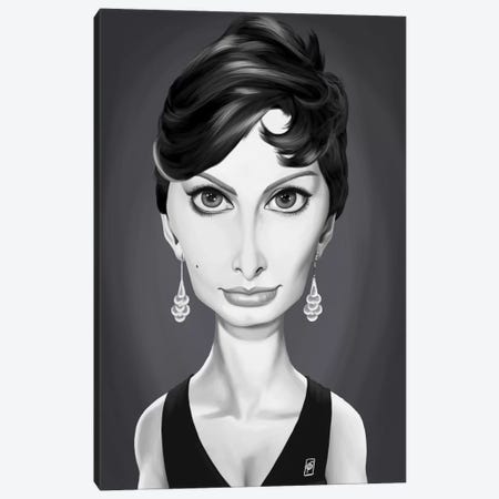 Sophia Loren Canvas Print #RSW195} by Rob Snow Canvas Art