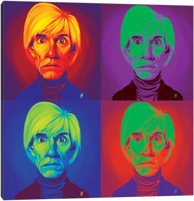 Andy Warhol On Andy Warhol Canvas Art Print - Painter & Artist Art