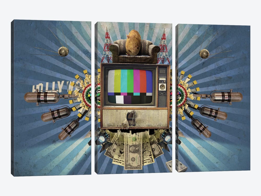 Television by Rob Snow 3-piece Art Print