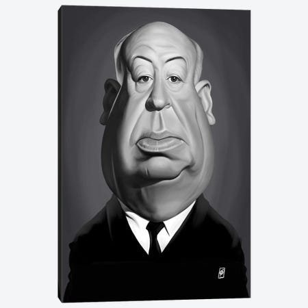 Alfred Hitchcock Canvas Print #RSW239} by Rob Snow Canvas Wall Art