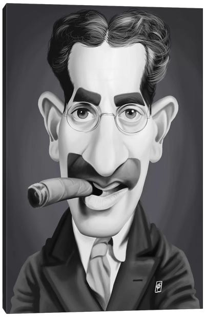 Groucho Marx Canvas Art Print - Comedian Art