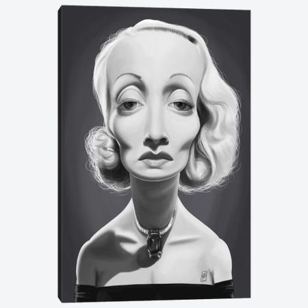Marlene Dietrich Canvas Print #RSW244} by Rob Snow Canvas Art
