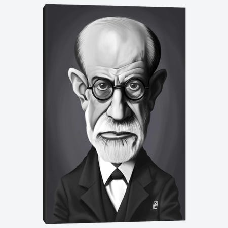 Sigmund Freud Canvas Print #RSW246} by Rob Snow Canvas Artwork