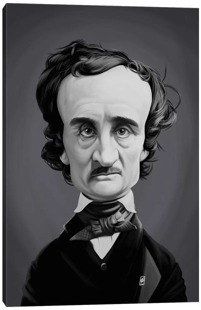 Edgar Allan Poe  Canvas Art Print - Edgar Allan Poe