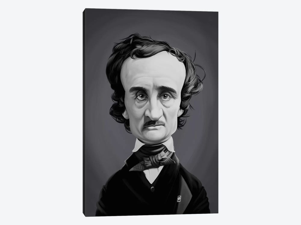 Edgar Allan Poe  by Rob Snow 1-piece Canvas Art Print