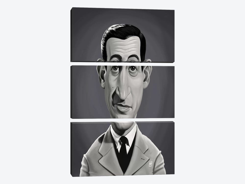 J.D. Salinger  by Rob Snow 3-piece Canvas Print