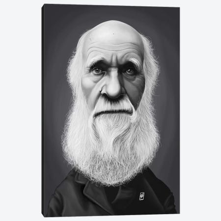 Charles Darwin Canvas Print #RSW274} by Rob Snow Canvas Art Print