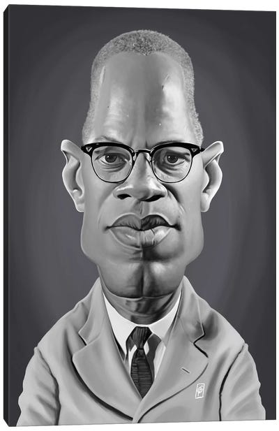 Malcolm X Canvas Art Print - Religious Figure Art