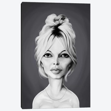 Brigitte Bardot Canvas Print #RSW278} by Rob Snow Canvas Art