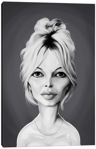 Brigitte Bardot Canvas Art Print - Rob Snow
