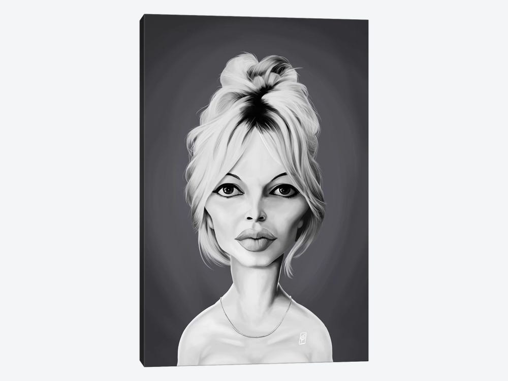 Brigitte Bardot by Rob Snow 1-piece Canvas Print
